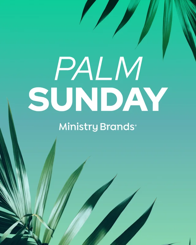 Palm Sunday social post